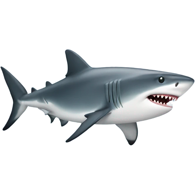 shark with top emoji