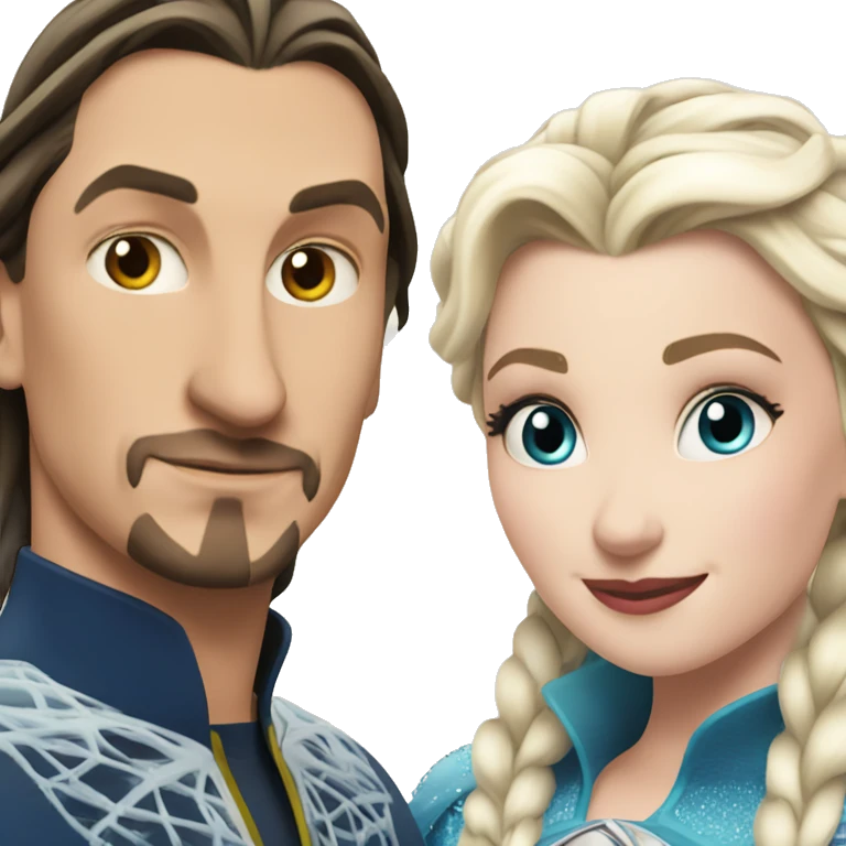 Zlatan and Elsa emoji