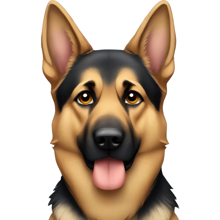 German Shepard sad emoji