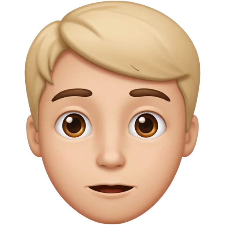 A funny romantic looking  emoji