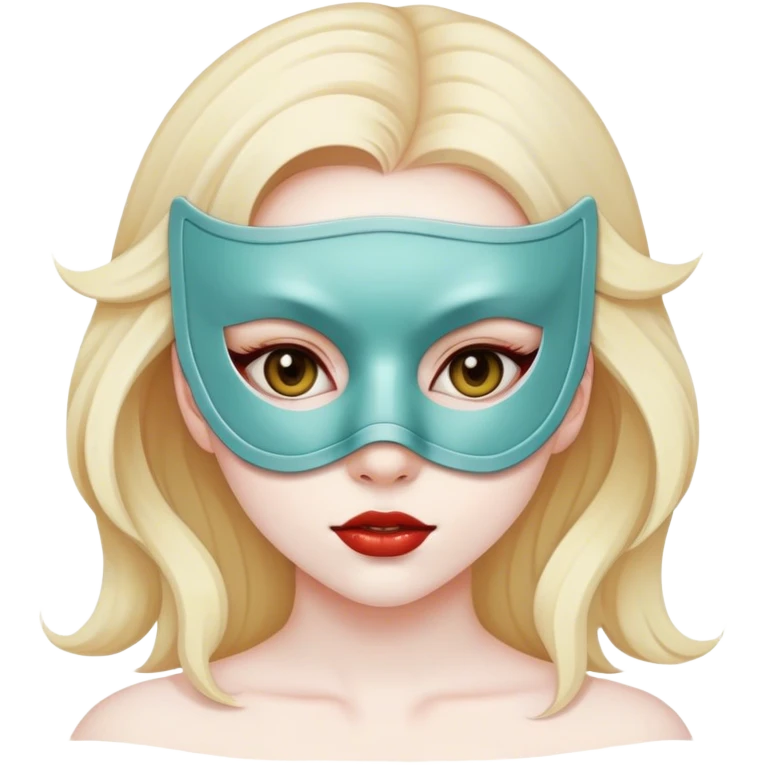 girl with mask emoji
