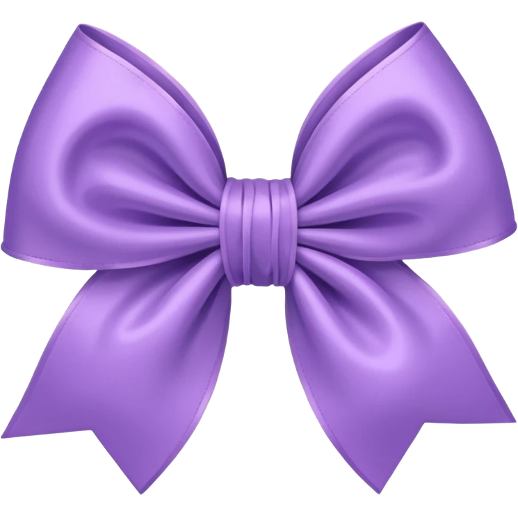 Cute bow light purple  emoji