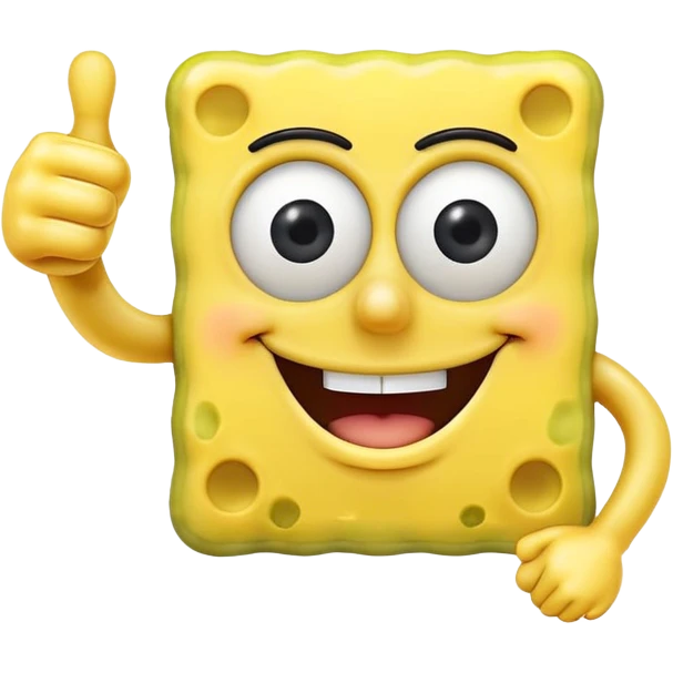 Spongebob thumbs up emoji