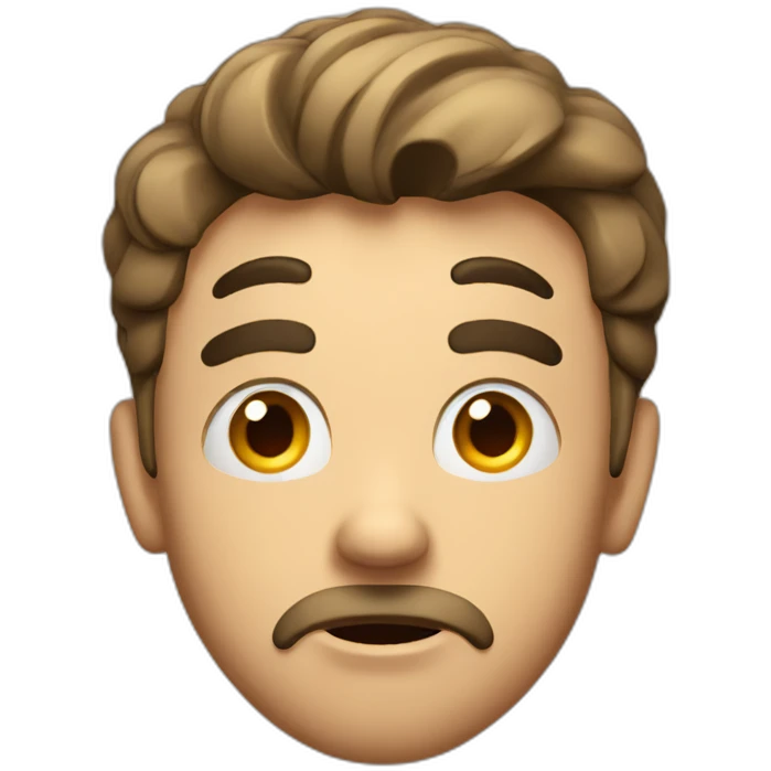Man shocked and surprised emoji