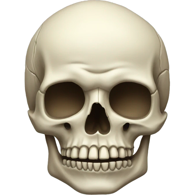 Realistic skull  emoji