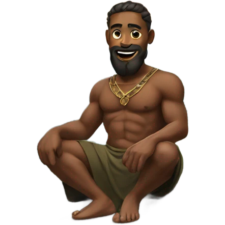 God sking on a mountain  emoji