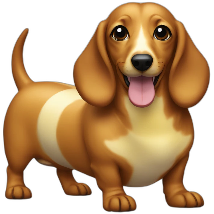 Banana skin sausage dog emoji