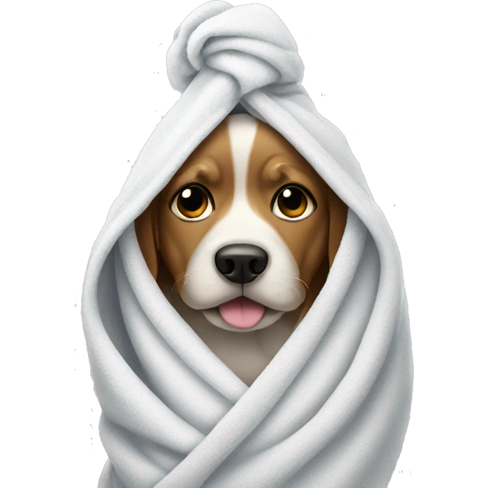 dog in a towel emoji