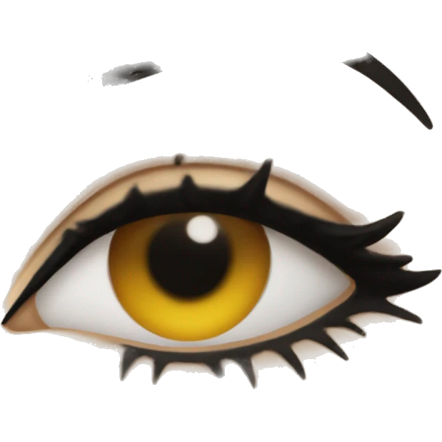 Make eyes pop with black eyeliner emoji