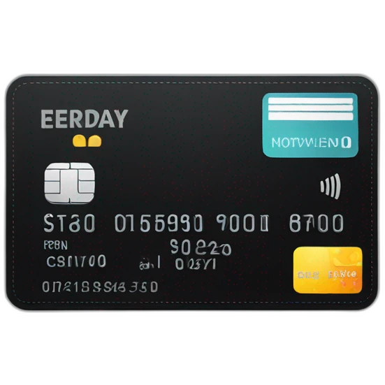 credit card black emoji