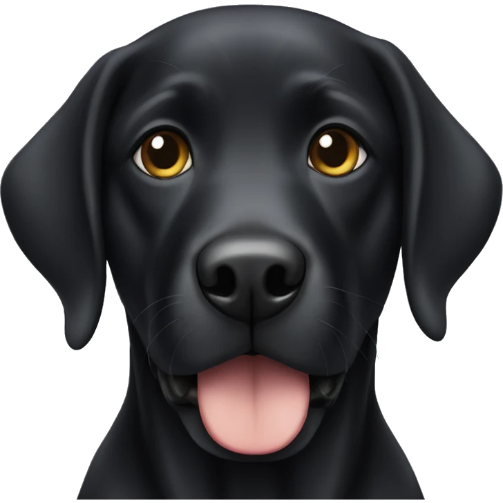 black lab emoji