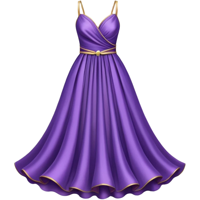 fancy purple dress emoji