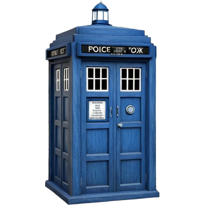TARDIS from the doctor who tv show emoji