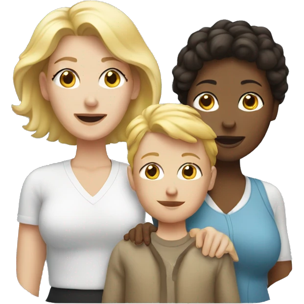 two white women with son emoji