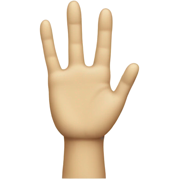 Hand with banana fingers emoji