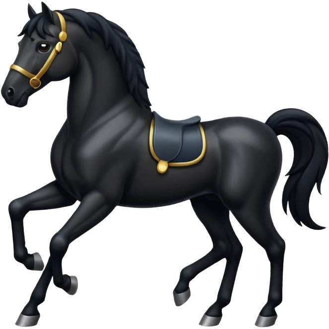Black horse emoji