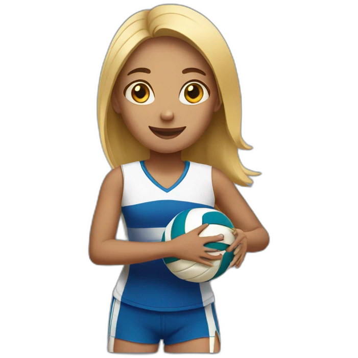 Girl playing volleyball  emoji