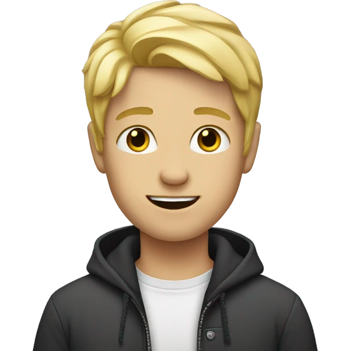 boy with blonde hair  emoji