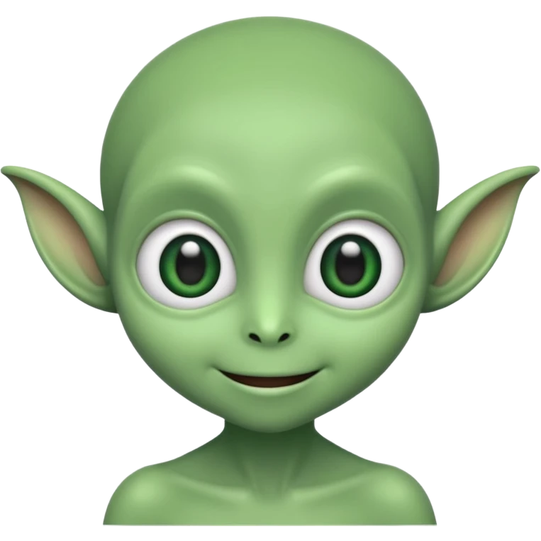 A cute alien emoji