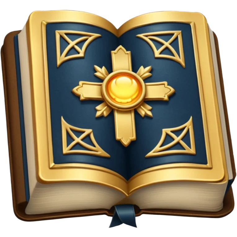 Glowing bible emoji
