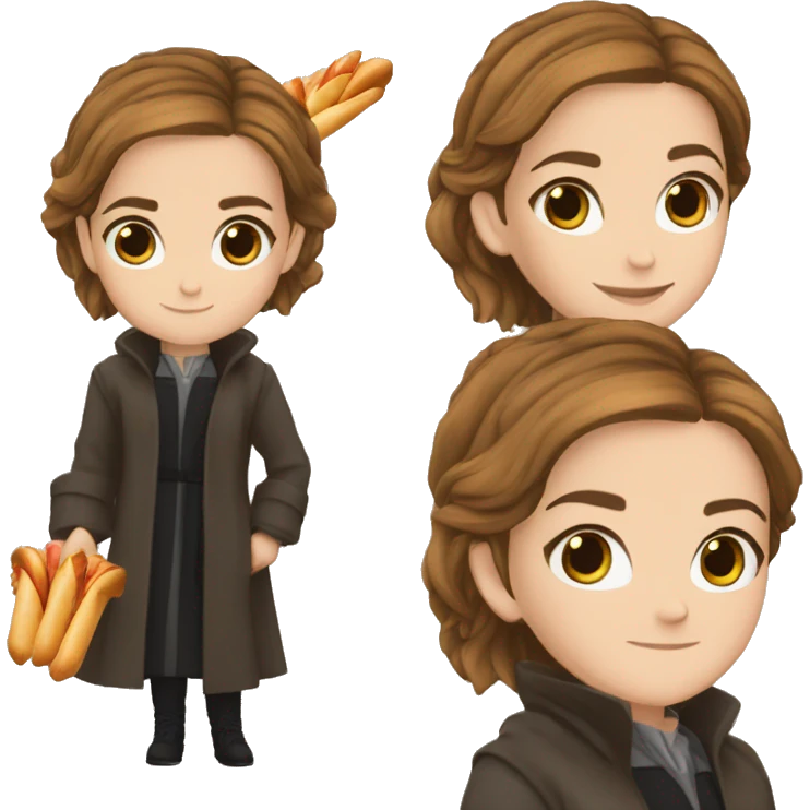 Emma Watson avec une baguette magique de Harry Potter  emoji