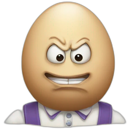 Angry Humpty Dumpty emoji