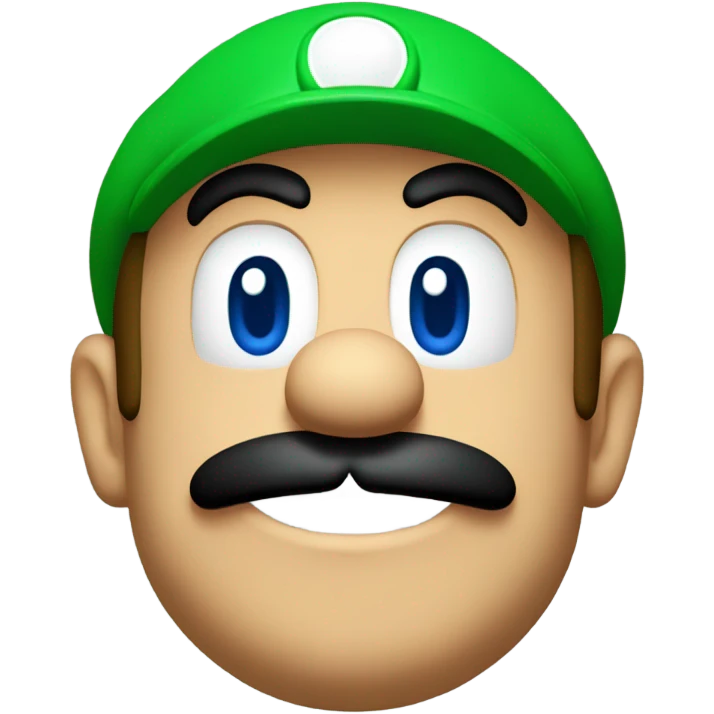 Super mario face green emoji
