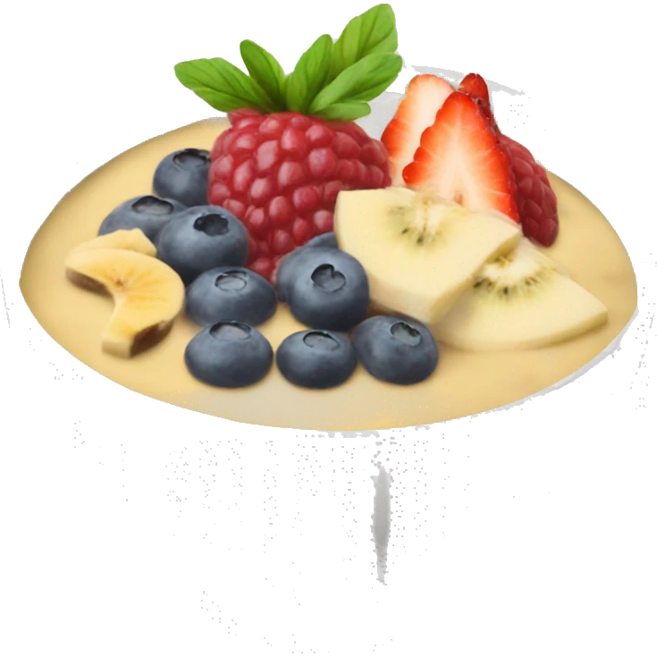 A smoothie bowl emoji