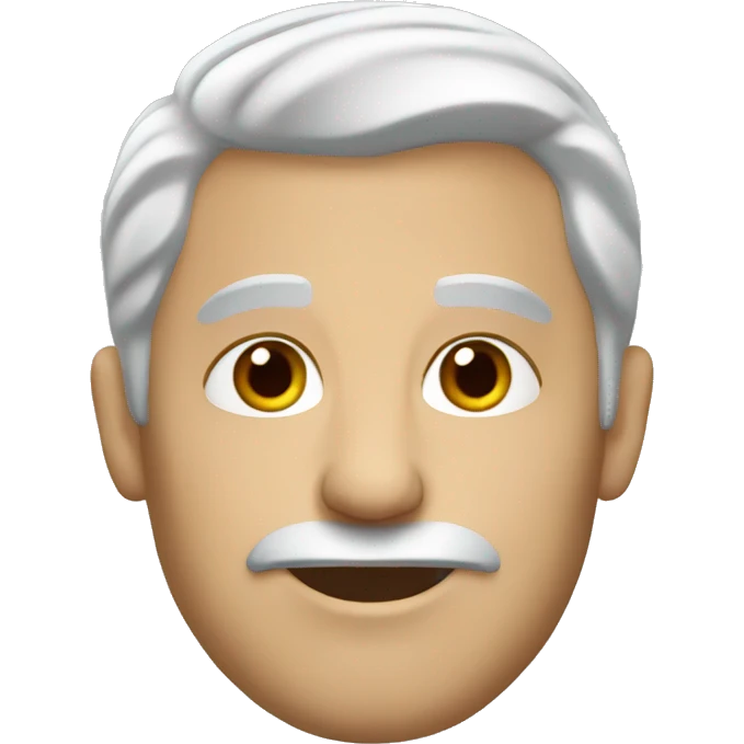 white Man grey hair emoji