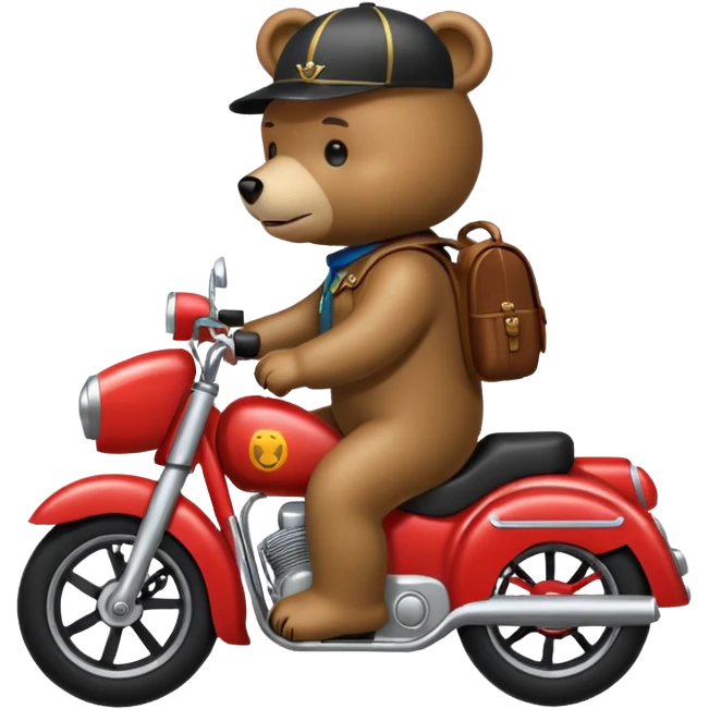 Bear rider emoji