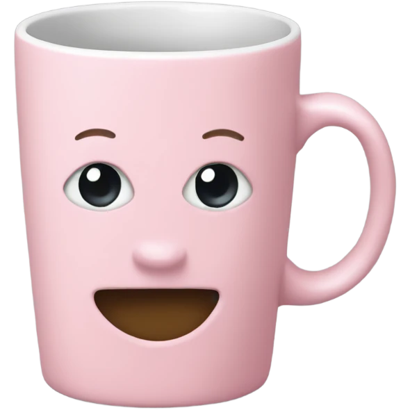 light pink coffe mug emoji
