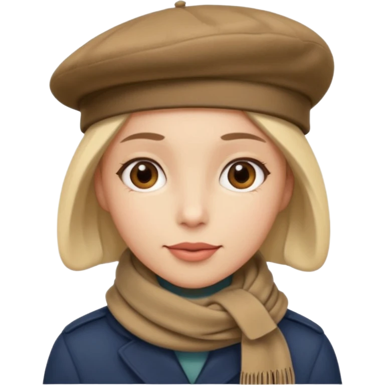 Beret + scarf emoji