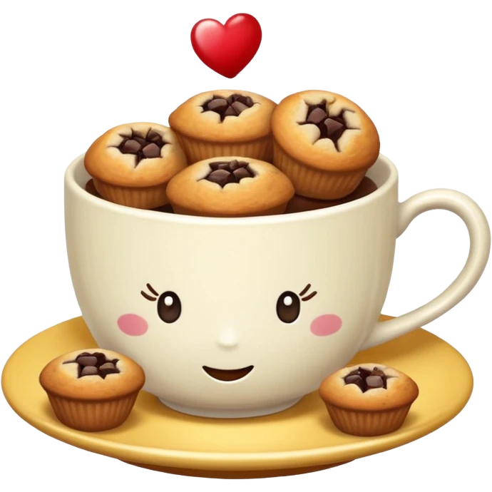 Tea Cup with Muffins emoji