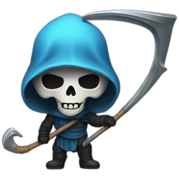 Death with a scythe emoji
