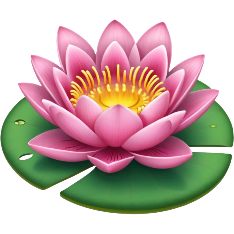 pink lilypad emoji