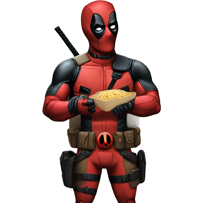 Deadpool buying tacos  emoji