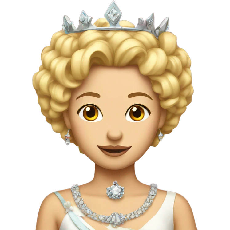 Queen with bow  emoji