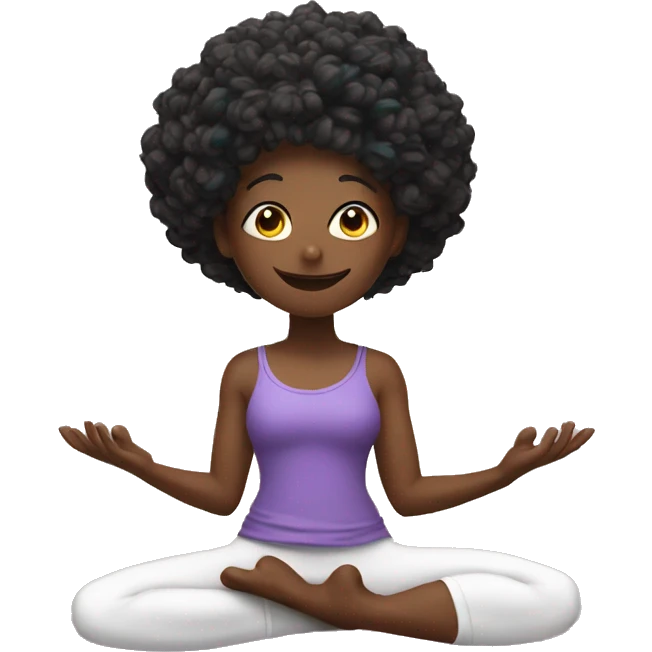 yoga and magic emoji