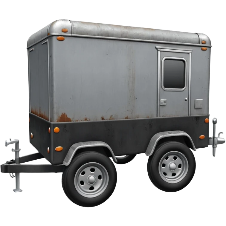 utility trailer emoji small open trailer with wheels and hitch emoji