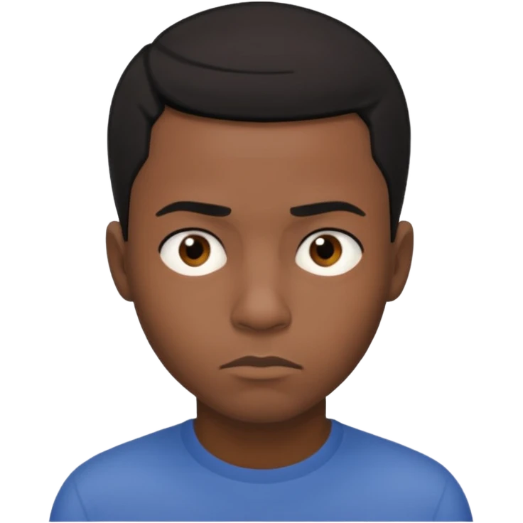 make him be like hes thinking and make him african so hes black  emoji