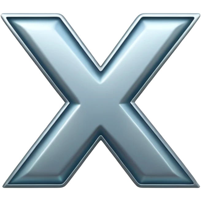 X letter smilling emoji