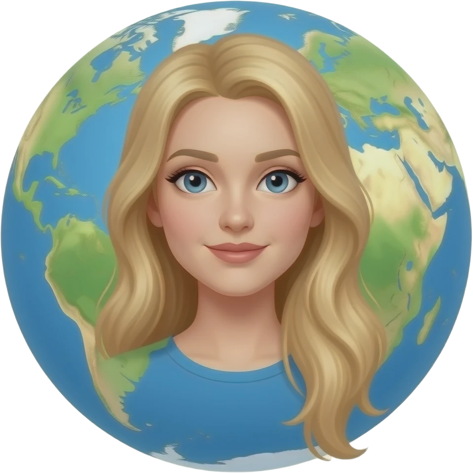 dünya kadar kocaman  göğüslü çok uzun saçlı sarışın  kadın  emojisi emoji