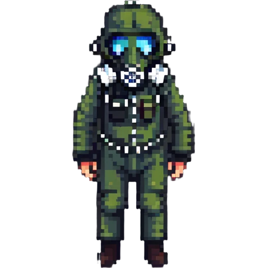 person wearing a gas mask emoji