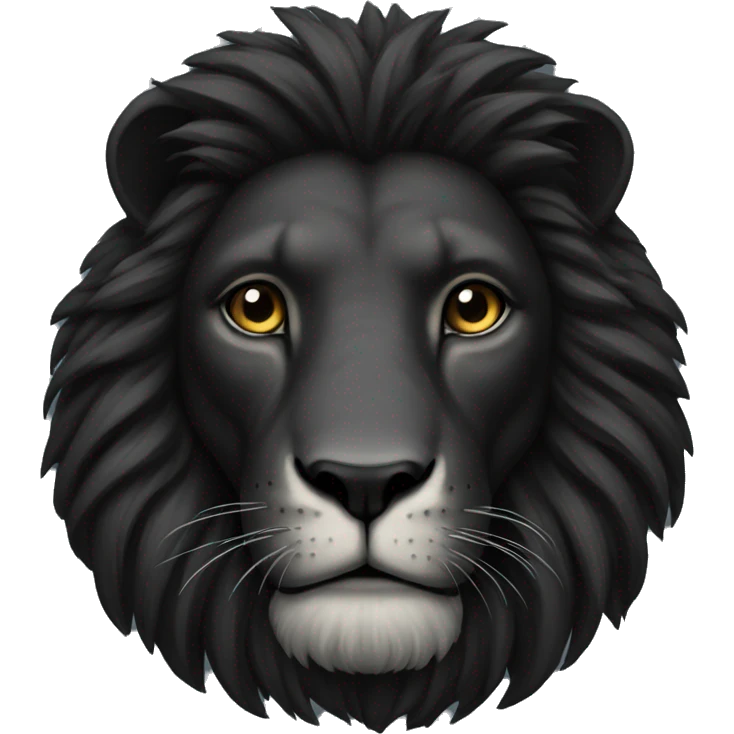 Black lion Who is a question  emoji