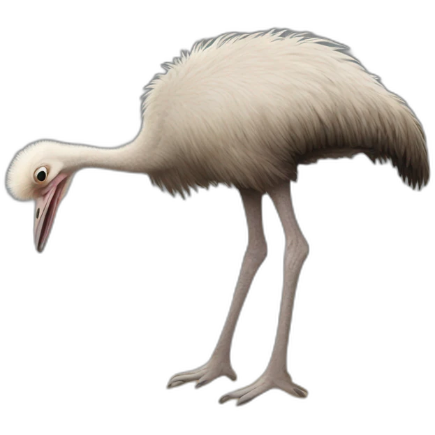 ostrich with head in sand emoji