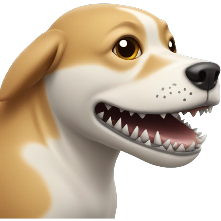 dog shark  emoji