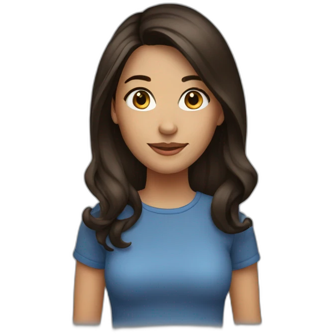 young brunette woman emoji