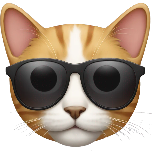 Cat with sunglasses emoji