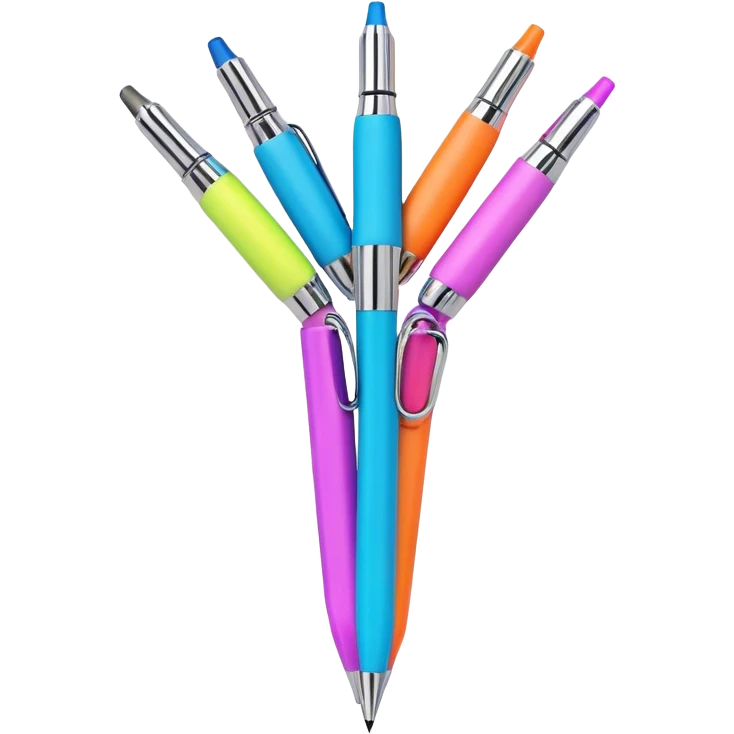 3D, psychedelic colored pen, hippie style emoji