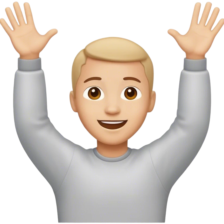 Happy person with open arms emoji